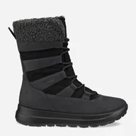 Kozaki damskie - Zimowe kozaki damskie ocieplane ECCO Solice 42021351052 36 Czarne (194891271899). Kozaki damskie - miniaturka - grafika 1