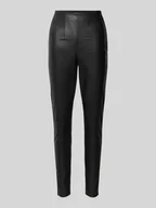 Spodnie damskie - Spodnie o kroju slim fit z imitacji skóry z zaszewkami model ‘LANA’ - miniaturka - grafika 1