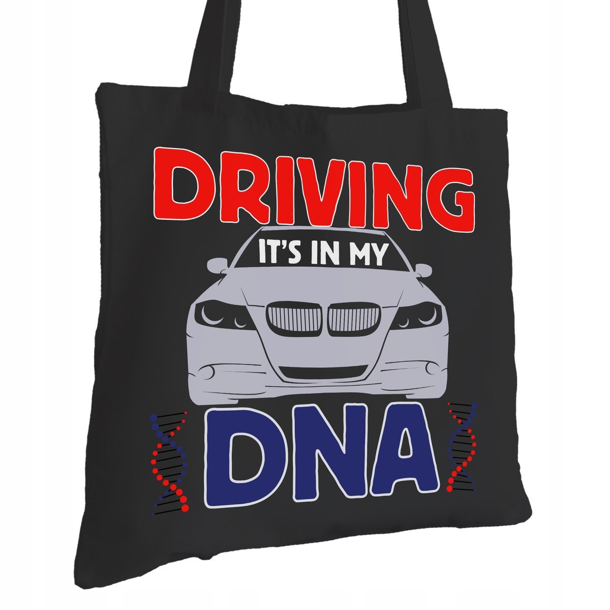 Torba Bawełniana dla Kierowcy Czarna Na Prezent ekologiczna Trwały Nadruk