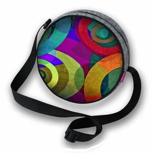 Mała Torba Filcowa Listonoszka Twist Orbit - Torebki damskie - miniaturka - grafika 1