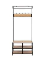 Wieszaki i stojaki - Wieszak na ubrania Seaford, wieszak do przedpokoju, wieszak do przedpokoju loft - miniaturka - grafika 1