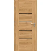 Drzwi wewnętrzne - Artens Drzwi wewnętrzne pokojowe Vinci Nero dąb burgund 80 lewe - miniaturka - grafika 1