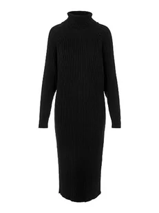 YAS Damska sukienka Yasmavi Knit Midi Rollneck Dress S. Noos sukienka z dzianiny, czarny, XXL - Sukienki - miniaturka - grafika 1