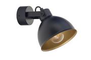 Lampy ścienne - Sigma Stylowa lampa ścienna MARS kinkiet czarny złoty 32264 - miniaturka - grafika 1