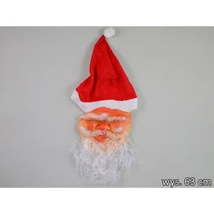 Maska Mikołaj 63 cm - Ozdoby bożonarodzeniowe - miniaturka - grafika 1