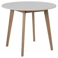 Stoły - Actona Stół Obiadowy Do Jadalni Pomo 76X90X90 Biały - miniaturka - grafika 1