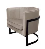 Fotele - Fotel Glamour podstawa czarna - miniaturka - grafika 1