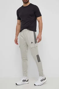 adidas spodnie dresowe TIRO kolor zielony z aplikacją IS1544 - Spodnie męskie - miniaturka - grafika 1