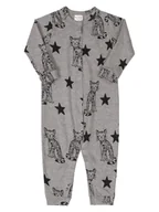 Pajacyki dla niemowląt - Niemowlęcy pajac kotki szary Up Baby r.80 - miniaturka - grafika 1