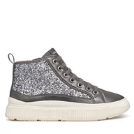 Buty dla dziewczynek - Sneakersy Geox J Laquinny Girl J46M3D 0EWNF C1009 S Srebrny - miniaturka - grafika 1