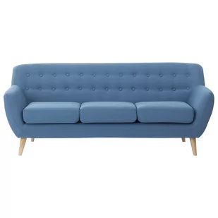 Beliani Sofa 3-osobowa niebieska MOTALA 26905 - Sofy i kanapy - miniaturka - grafika 1