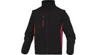 Odzież robocza - Delta Plus Kurtka Softshell 96% poliester 4% Elastan. Odpinane Rękawy kolor czarno-czerwony rozmiar XL MYSE2NRXG MYSE2NRXG - miniaturka - grafika 1
