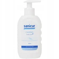 Mydła - Mydło do rąk dozownik z pompką Sanicur Caring naturalne składniki 300ml - miniaturka - grafika 1