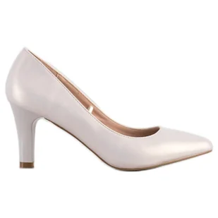 Goodin Stylowe Czółenka beżowy - Czółenka - miniaturka - grafika 1