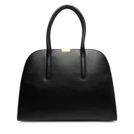 Torebki damskie - Torebka Tommy Hilfiger Iconic Leather Tote AW0AW18206 Czarny - miniaturka - grafika 1