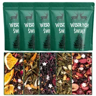 Herbata - ZESTAW HERBAT ŚWIĄTECZNYCH NA PREZENT 5 x 40 g W OZDOBNYCH OPAKOWANIACH - miniaturka - grafika 1