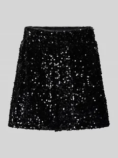 Szorty o kroju regular fit z cekinowym obszyciem model ‘CONFIDENCE’ - Spodenki damskie - miniaturka - grafika 1