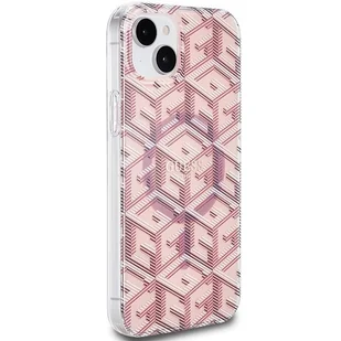 Etui Guess GUHMP15MHGCUSTGP Apple iPhone 15 Plus / 14 Plus hardcase IML GCube MagSafe różowy/pink - Etui i futerały do telefonów - miniaturka - grafika 5