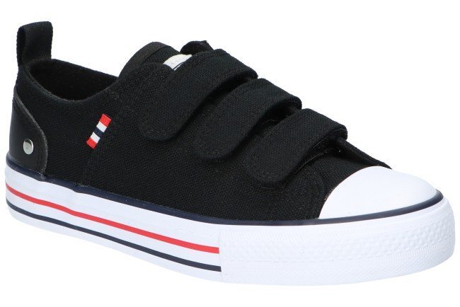 AMERICAN CLUB LH119 PRZEWIEWNE TENISÓWKI TRAMPKI DZIECIĘCE NA RZEPY BLK 39