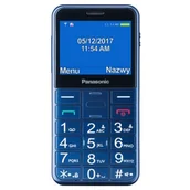 Telefony komórkowe - Panasonic KX-TU155EXCN Niebieski - miniaturka - grafika 1