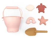 Zabawki do piasku - Zestaw silikonowych zabawek do piasku różowy BAMBOOM - miniaturka - grafika 1