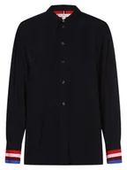 Koszule damskie - Tommy Hilfiger - Bluzka damska, niebieski - miniaturka - grafika 1