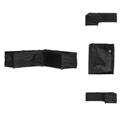 Pokrowce na meble ogrodowe - vidaXL Pokrowiec na meble ogrodowe w kształcie litery L 16 oczek 285x285x70 cm - Pokrowce ochronne na meble ogrodowe - miniaturka - grafika 1