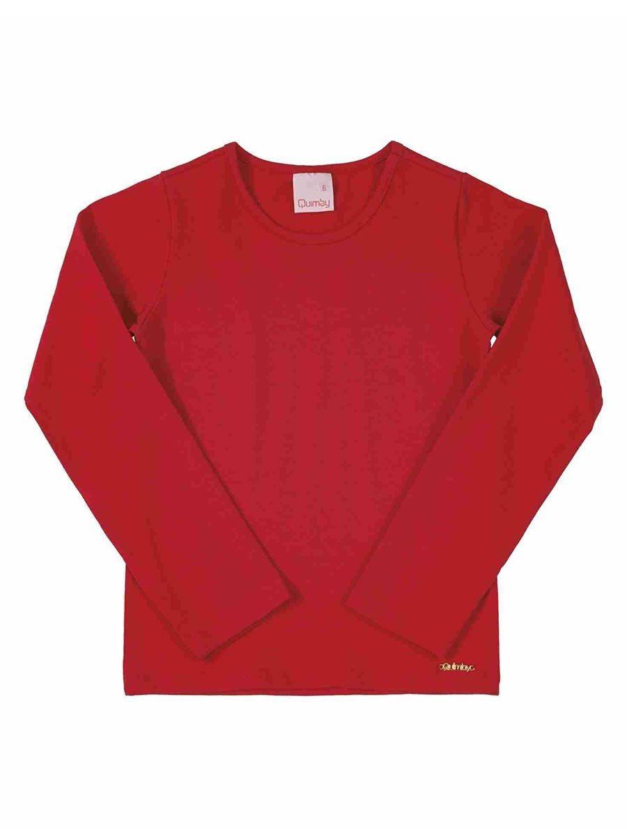 Bluzka dziewczęca z długim rękawem Quimby r.92
