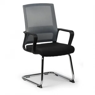 Fotel biurowy, krzesło biurowe B2B Partner Krzesło konferencyjne Low 1 + 1 GRATIS, szary 407050 - Fotele i krzesła biurowe - miniaturka - grafika 2
