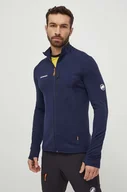 Bluzy męskie - Mammut bluza sportowa Taiss Light kolor granatowy z aplikacją - miniaturka - grafika 1