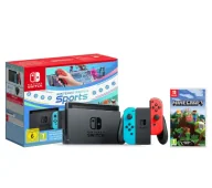 Konsole Nintendo - Nintendo Switch Joy-Con v2 Czerwono-niebieski Sports Set + Minecraft + Nintendo Online 365dni - miniaturka - grafika 1