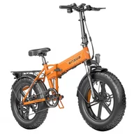 Rowery elektryczne - Engwe EP-2 Pro 20-calowe grube opony, silnik 250W, bateria 13Ah, maks. prędkość 35km/h - pomarańczowy - miniaturka - grafika 1