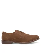 Półbuty męskie - Lanetti Półbuty MYL8428-9 Brązowy - miniaturka - grafika 1