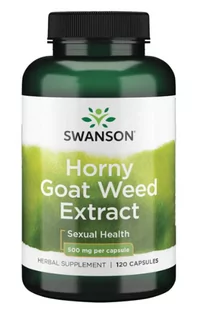 Ekstrakt z Horny Goat Weed Swanson, 500 mg, 120 kapsułek - Witaminy i minerały - miniaturka - grafika 1