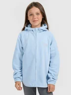 Bluzy dla dziewczynek - 4F Polar loose z kapturem dziewczęcy - niebieski 158 (12-13 lat) - miniaturka - grafika 1