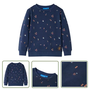 Bluza dziecięca - granatowy melanż - 104 - Bluza Dla Dziecka - Bluzy dla dziewczynek - miniaturka - grafika 1