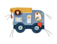 Zabawki sensoryczne - Lilliputiens Miękka tablica aktywizująca samochód Piesek Jules 3 m+ - miniaturka - grafika 1