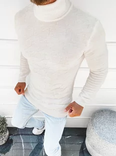 SWETER MĘSKI GOLF ECRU OZONEE L/2491 - Ozonee - Swetry męskie - miniaturka - grafika 1