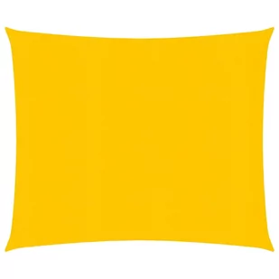 vidaXL Żagiel przeciwsłoneczny, 160 g/m, żółty, 2,5x2,5 m, HDPE vidaXL - Parasole ogrodowe - miniaturka - grafika 1