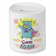 Skarbonki - Skarbonka 330 ml Dla Adama Syna Dziecka Prezent z Nadrukiem ze Zdjęciem - miniaturka - grafika 1