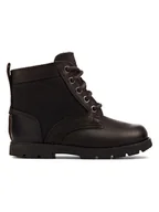 Botki damskie - Clarks Skórzane botki "Heath Chard" w kolorze czarnym - miniaturka - grafika 1