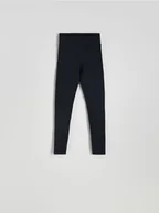 Spodnie damskie - Reserved - Legginsy z wysokim stanem - czarny - miniaturka - grafika 1