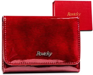 Lakierowany portfel damski z ochroną RFID Protect — Rovicky - Portfele - miniaturka - grafika 1