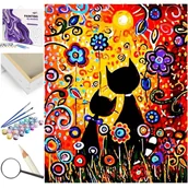 Malowanie po numerach - Rysowane Koty - miniaturka - grafika 1