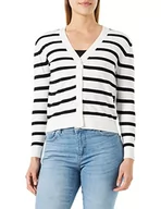 Kurtki damskie - s.Oliver Damska kurtka z dzianiny, Czarny | biały 99h9, 46 - miniaturka - grafika 1