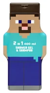 Kosmetyki kąpielowe dla dzieci - Air-Val Minecraft Steve Żel do Kąpieli i Szampon dla Dzieci 400ml - miniaturka - grafika 1