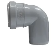Łączniki, trójniki, kształtki - Wavin Kolano HT 50x50/88 popiel sanitarne - miniaturka - grafika 1