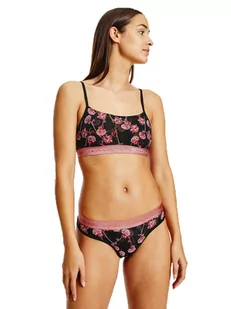 Calvin  Klein Majtki Damskie Stringi Thong Black 000Qf6681E V35 M - Majtki damskie - miniaturka - grafika 1