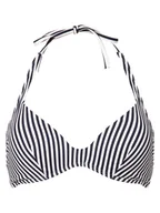 Stroje kąpielowe - Esprit Casual Damski stanik bikini - usztywniany Kobiety niebieski|biały w paski, 40B - miniaturka - grafika 1