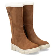 Kozaki damskie - Kozaki damskie Rieker X3455-24 BROWN 39 - miniaturka - grafika 1